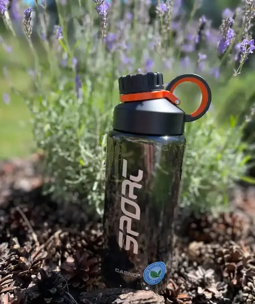 Пляшка для води CASNO 800 мл KXN-1235 Чорна купити недорого в Україні, фото 3