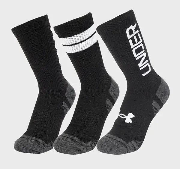 Носки UA Perf Tech Nov 3pk Crew черный Уни XL купить