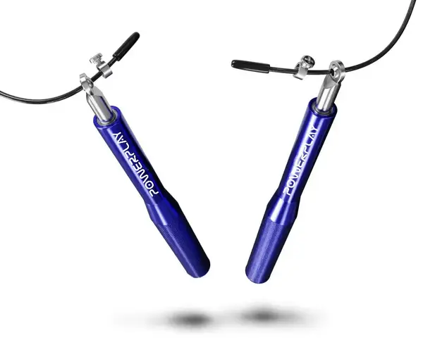 Скакалка швидкісна на підшипниках алюмінієва PowerPlay 4207 Elite Jump Rope Синя (3m.) купити недорого в Україні, фото 3
