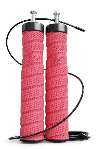 Скакалка з підшипниками та м'якою рукояткою Hop-Sport HS-P030JR червона купити