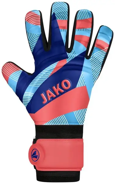 Перчатки вратарские Jako River Basic Junior RC оранжевый, синий Дет 4 (15 см) купить