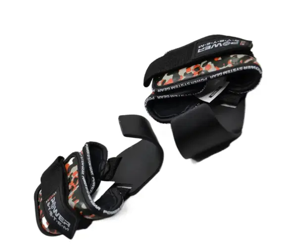 Гаки для тяги на зап'ястя Power System PS-3370 Hooks Camo Black/Red L купити недорого в Україні, фото 5