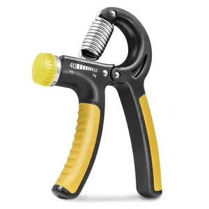 Еспандер кистьовий PowerPlay PP-4323 з регульованим навантаженням 10-40 кг. Strength Grip Чорно-жовтий купити