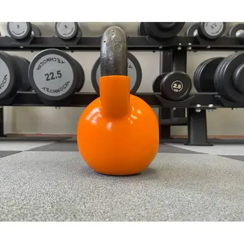 Гиря чавунна з вініловим покриттям 8 кг (помаранчева) Generation Fitness FF51F1A-8kg купити недорого в Україні, фото 2