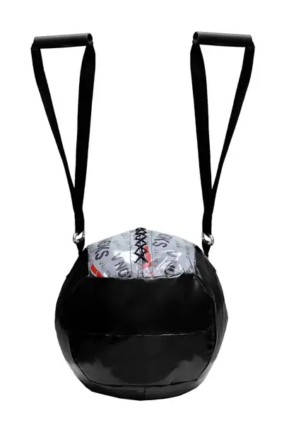 Медицинбол з ручками V`Noks 6 кг | Медичний м’яч для тренувань | Чорний купити недорого в Україні, фото 3