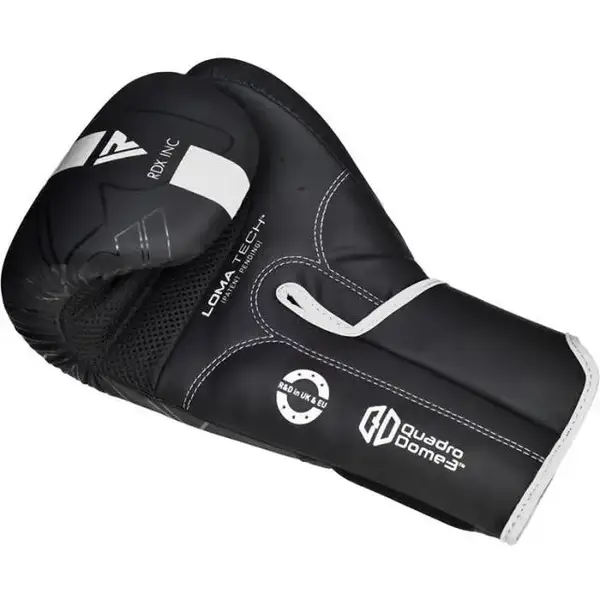 Боксерські рукавиці RDX F6 Kara Matte White 8 унцій (капа в комплекті) купити недорого в Україні, фото 3