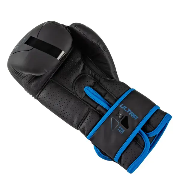 Боксерские перчатки PowerPlay 3024 Ultra Mat Черно-Темно синие 10 унций купить недорого в Украине, фото 5