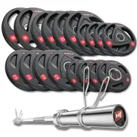 Набор олимпийский Hop-Sport PRO 125 кг с грифом 220см. купить