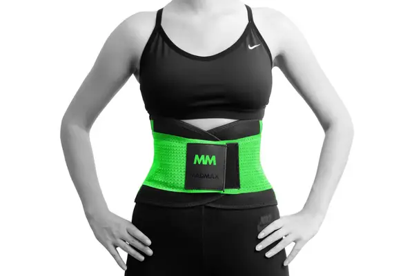 Пояс компресійний MadMax MFA-277 Slimming belt Black/neon green M купити недорого в Україні, фото 2