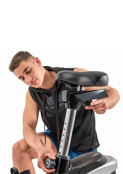 Велотренажер Hop-Sport HS-090H Apollo'21 сріблястий iConsole+ Мат купити недорого в Україні, фото 5