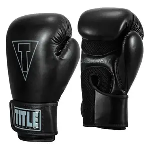 Боксерські рукавиці TITLE Boxing Vegan Gloves Black 14 oz (капа в комплекті) купити
