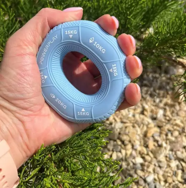 Еспандер кистьовий силіконовий PowerPlay PP-4331 Hand Grip Light 10-15-20 кг. Блакитний купити недорого в Україні, фото 4