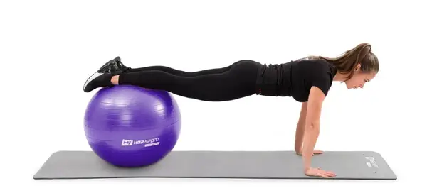 Фитбол Hop-Sport 85см фиолетовый + насос 2020 купить недорого в Украине, фото 6