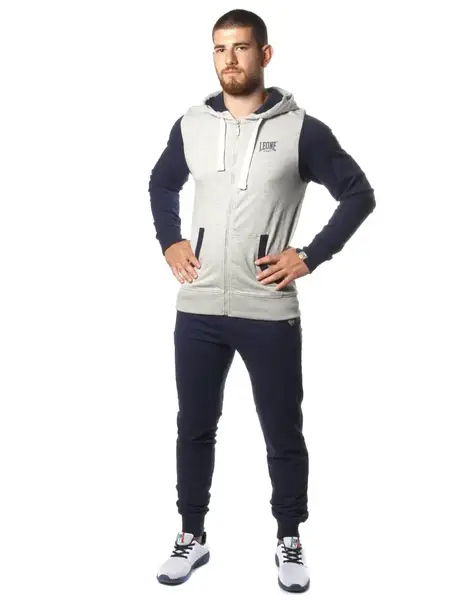 Спортивний костюм Leone Fleece Grey/Blue L купити