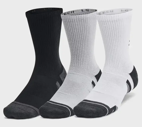 Шкарпетки UA Unisex Perf Tech 6pk Crew чорний, сірий, білий Уні LG купити