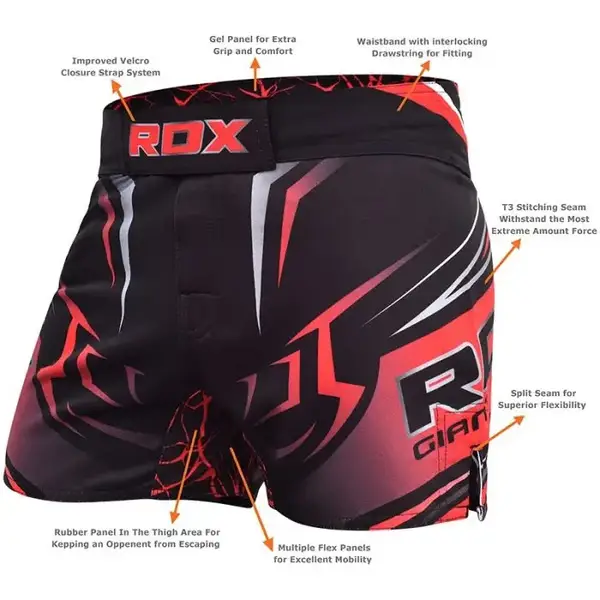 Шорти MMA RDX R8 Red L купити недорого в Україні, фото 3
