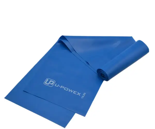 Стрічка-еспандер для фітнесу та реабілітації U-POWEX Fitness band 0.4мм. (6.8 кг) Blue купити недорого в Україні, фото 5