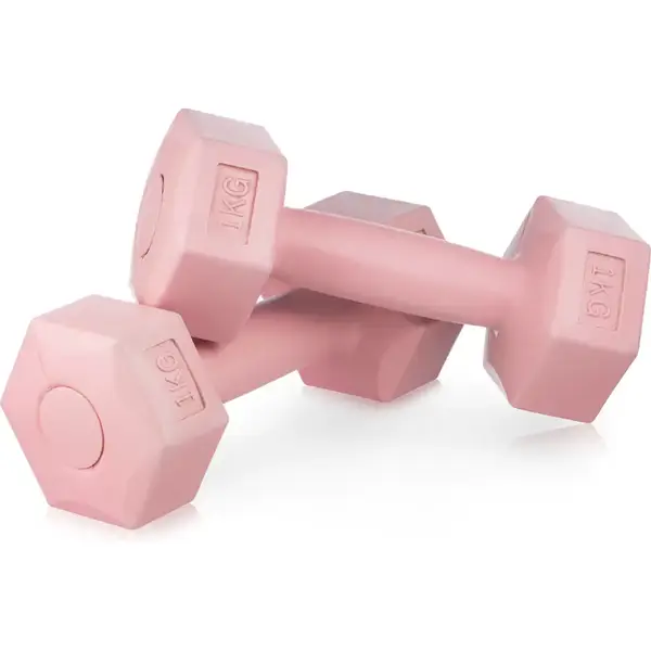 Набор композитных гантели GYMTEK 2х1 кг розовый. купить недорого в Украине, фото 4