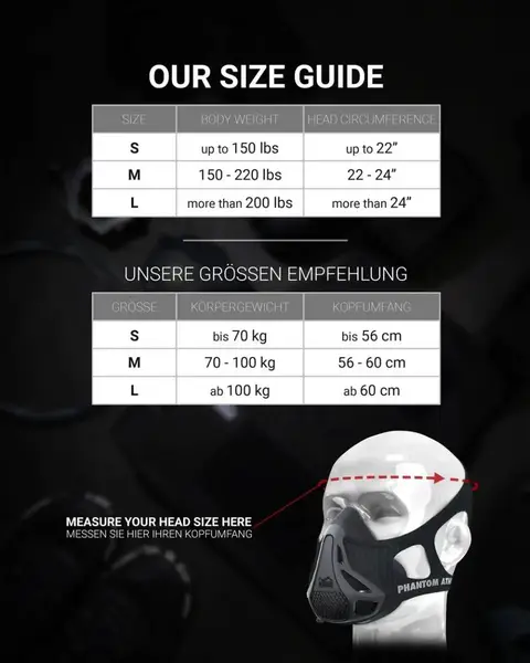 Маска для тренировки дыхания Phantom Training Mask Black S купить недорого в Украине, фото 10