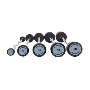 Набір вигнутих фіксованих штанг крок 10 вага 150 кг Technogym TGW-10-50 кг купити