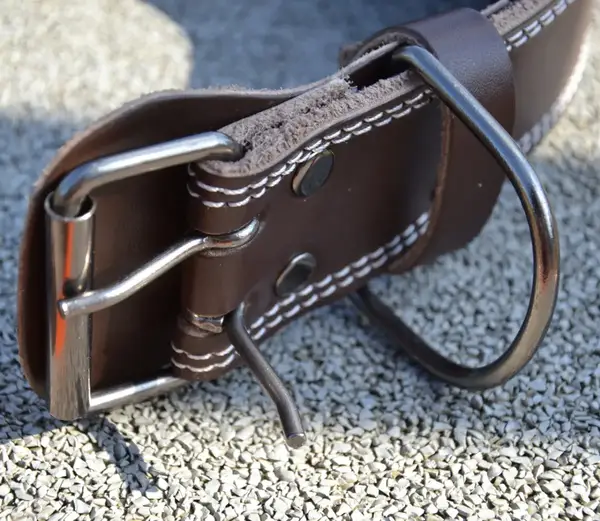 Пояс для важкої атлетики MadMax MFB-246 Full leather шкіряний Chocolate brown XXL купити недорого в Україні, фото 8