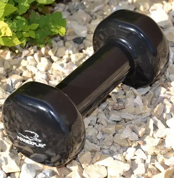 Гантель вінілова PowerPlay 1 кг. PP_4121 Чорна (1шт.) купити недорого в Україні, фото 6