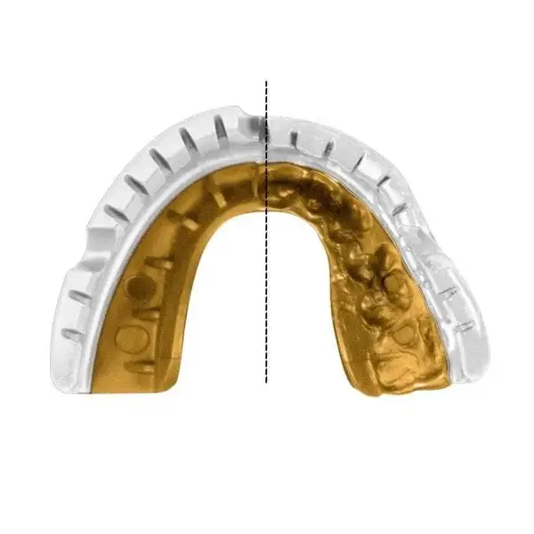 Капа OPRO Gold Braces под брекеты взрослая (возраст 11+) White/Gold (art.102506004) купить недорого в Украине, фото 8