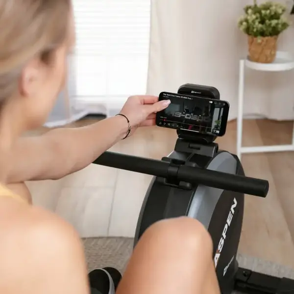 Гребний тренажер Hop-Sport HS-080R Aspen магнітний чорно-золотистий купити недорого в Україні, фото 10