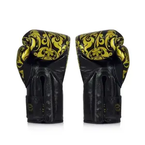 Боксерские перчатки Fairtex BGVG2 Velcro Black 16 унций (бинты в комплекте) купить