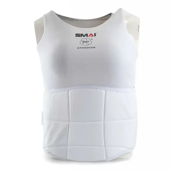 Женская защита живота с лицензией WKF SMAI Белая XS | BPW купить недорого в Украине, фото 8