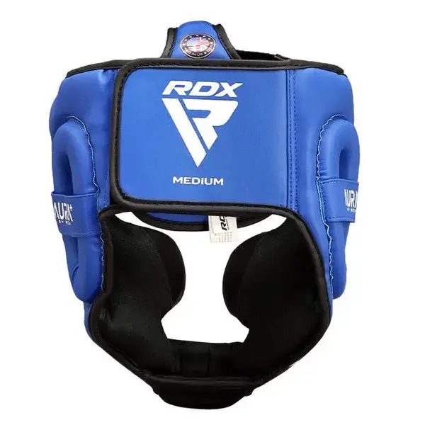 Боксерский шлем RDX AURA PLUS T-17 Blue/Black M | Обхват головы 54-56 см купить недорого в Украине, фото 5