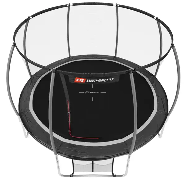 Батут Hop-Sport Premium 12ft (366см) черно-серый с внутренней сеткой купить недорого в Украине, фото 2