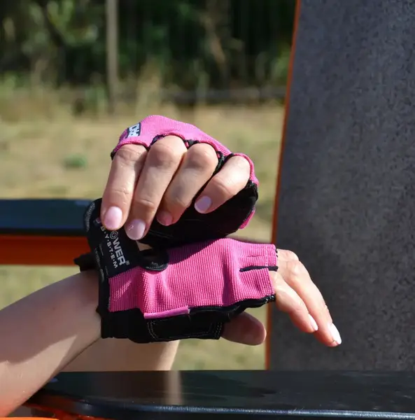 Рукавички для фітнесу Power System PS-2250 Pro Grip жіночі Pink XS купити недорого в Україні, фото 8