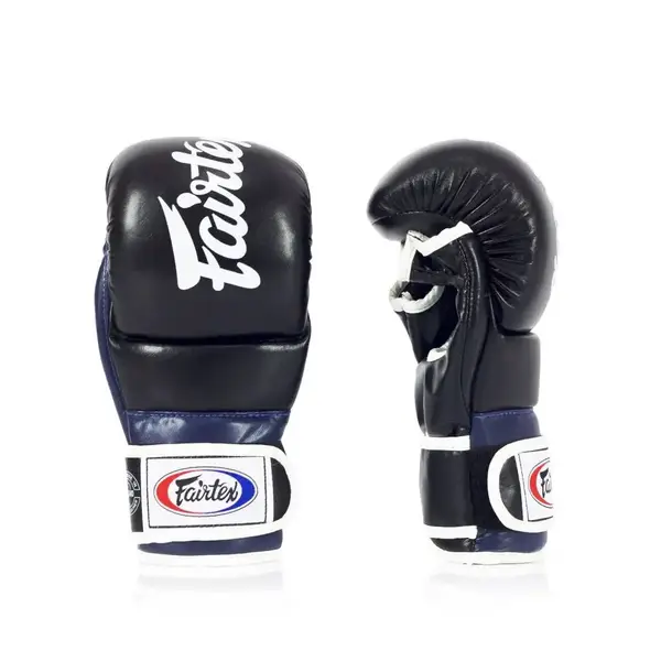 Рукавиці греплінгові для ММА Fairtex FGV18 Black/Blue XL купити недорого в Україні, фото 3