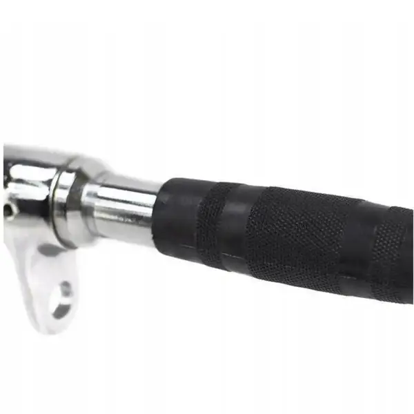 Ручка для верхней тяги York Fitness 86см с параллельным хватом изогнута с резиновыми рукоятками, хром. купить недорого в Украине, фото 6