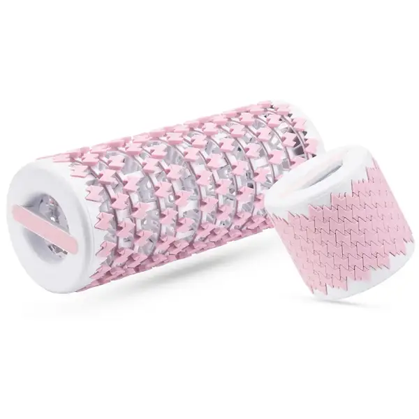Массажный ролик Gymtek 3D регулируемый бело-розовый купить