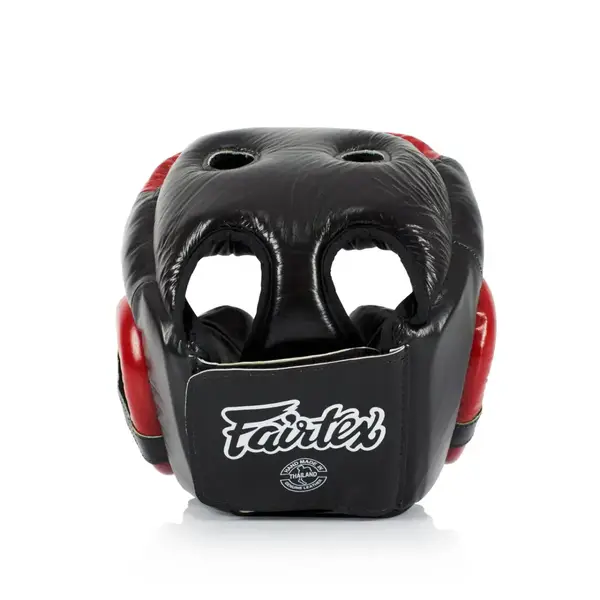 Боксерский шлем Fairtex HG13 Black/Red L купить недорого в Украине, фото 3