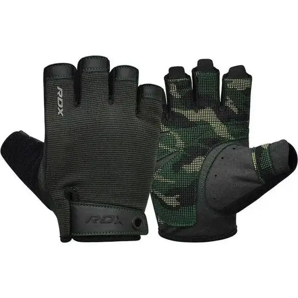 Перчатки для фитнеса RDX T2 Half Army Green PLUS-L купить