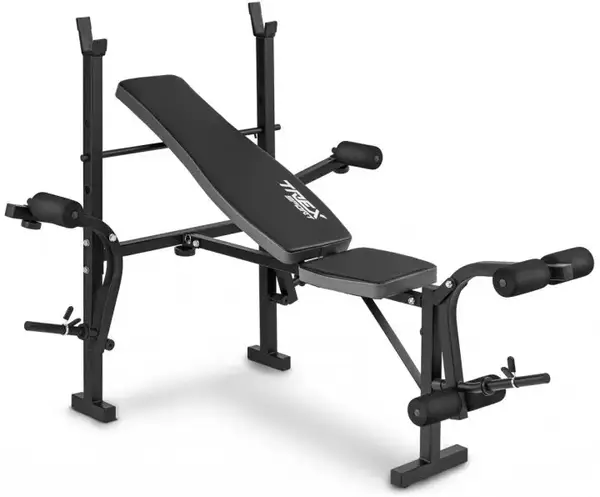 Набор Hop-Sport Premium 39 кг со скамейкой TX-055 и штангой купить недорого в Украине, фото 3