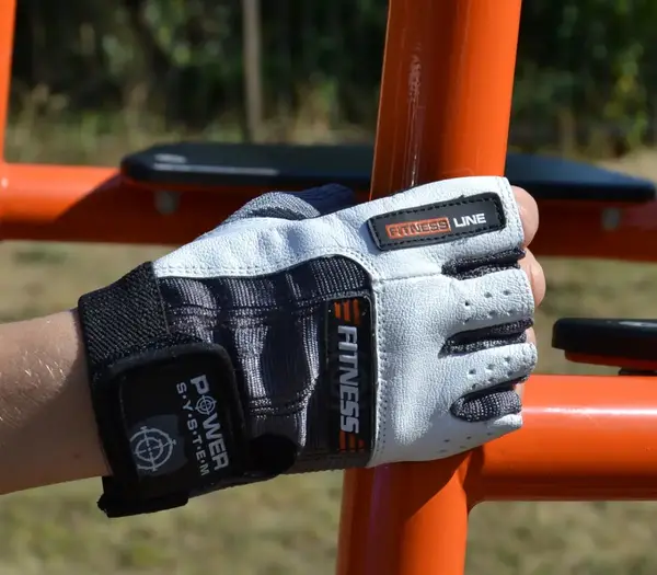 Рукавички для фітнесу Power System PS-2300 Fitness Grey/White XL купити недорого в Україні, фото 8