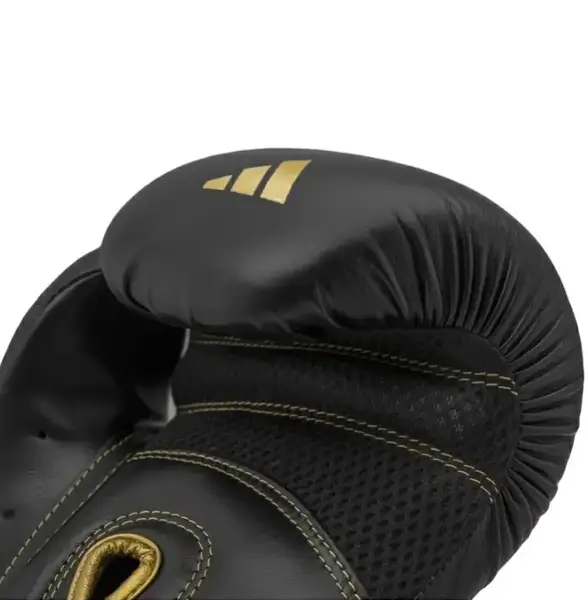 Боксерские перчатки Adidas "Hybrid 80" черно/золотой | 12 унций | ADIH80 купить недорого в Украине, фото 6