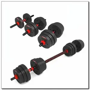 Набір штанга+гантелі HMS SGP20 - 20 кг, чорно-червоний купити