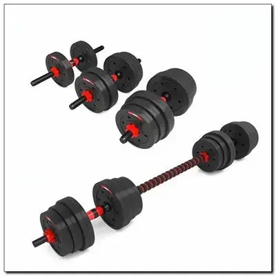 Набір штанга+гантелі HMS SGP20 - 20 кг, чорно-червоний купити недорого в Україні, фото 2