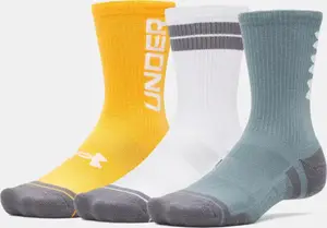 Шкарпетки UA Perf Tech Nov 3pk Crew бірюзовий, білий, помаранчевий Уні LG купити