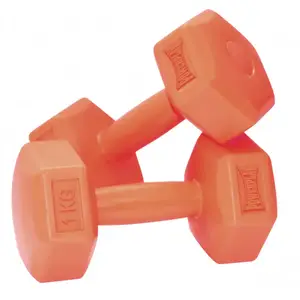 Гантели композитные PowerPlay 4124 Hercules 2*1 кг. Оранжевые (пара - 2шт.) купить