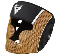 Боксерский шлем RDX T17 Aura Black Gold M | Обхват головы 54-56 см купить