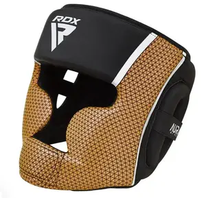 Боксерський шолом RDX T17 Aura Black Gold M | Обхват голови 54-56 см купити