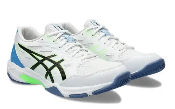 Кросівки сквош чол. Asics Gel-Rocket 11 white/black/blue (46) 11.5 купити