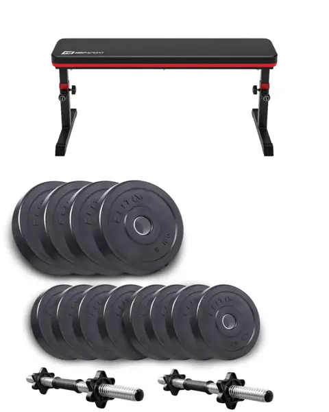 Набор Elitum Titan гантели 2х21кг со скамьей HS-1025 Pro купить