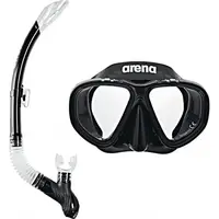Набор маски и трубки Arena PREMIUM SNORKELING SET JR черный Дет OSFM купить